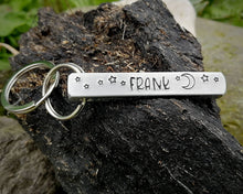Load image into Gallery viewer, Pet memorial keychain, handmade dog loss gift with date