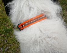 Load image into Gallery viewer, Reflective Adjustable Dog Collar With Black Buckle