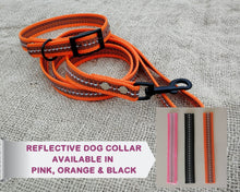 Load image into Gallery viewer, Reflective Dog Collar And Leash Set - choose your color & length