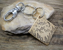 Load image into Gallery viewer, Dog tag & matching keychain, handmade dog lover gift idea