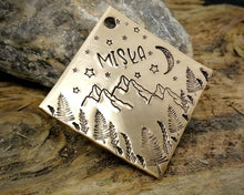 Load image into Gallery viewer, Dog tag & matching keychain, handmade dog lover gift idea