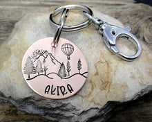 Load image into Gallery viewer, Dog tag with matching keychain, handmade dog lover gift idea