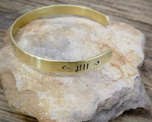 Load image into Gallery viewer, Dog Memorial Gift, hand stamped loss of pet bracelet