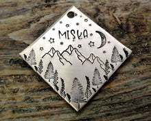 Load image into Gallery viewer, Dog tag & matching keychain, handmade dog lover gift idea