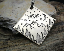 Load image into Gallery viewer, Dog tag & matching keychain, handmade dog lover gift idea