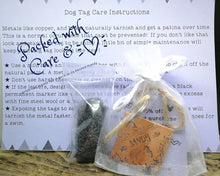 Load image into Gallery viewer, Wolf head dog tag & matchinh keychain, handmade dog lover gift idea