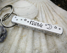 Load image into Gallery viewer, Pet memorial keychain, handmade dog loss gift with date