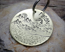 Load image into Gallery viewer, Dog id tag, double-sided, 2 phonenumbers