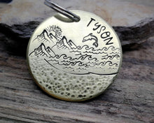 Load image into Gallery viewer, Dog id tag, double-sided, 2 phonenumbers