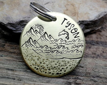 Load image into Gallery viewer, Dog id tag, double-sided, 2 phonenumbers