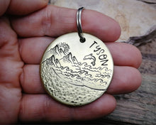 Load image into Gallery viewer, Dog id tag, double-sided, 2 phonenumbers