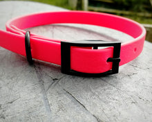 Load image into Gallery viewer, Mud-proof small dog collar, adjustable buckle collar with black fittings