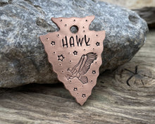 Load image into Gallery viewer, Arrow head dog tag with eagle and stars