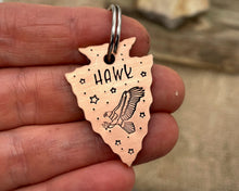 Load image into Gallery viewer, Arrow head dog tag with eagle and stars