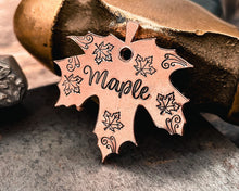 Load image into Gallery viewer, maple leaf dog tag
