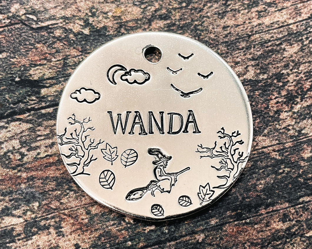 Halloween dog tag for large dogs