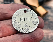 Load image into Gallery viewer, personalized double-sided dog id tag with phone numbers

