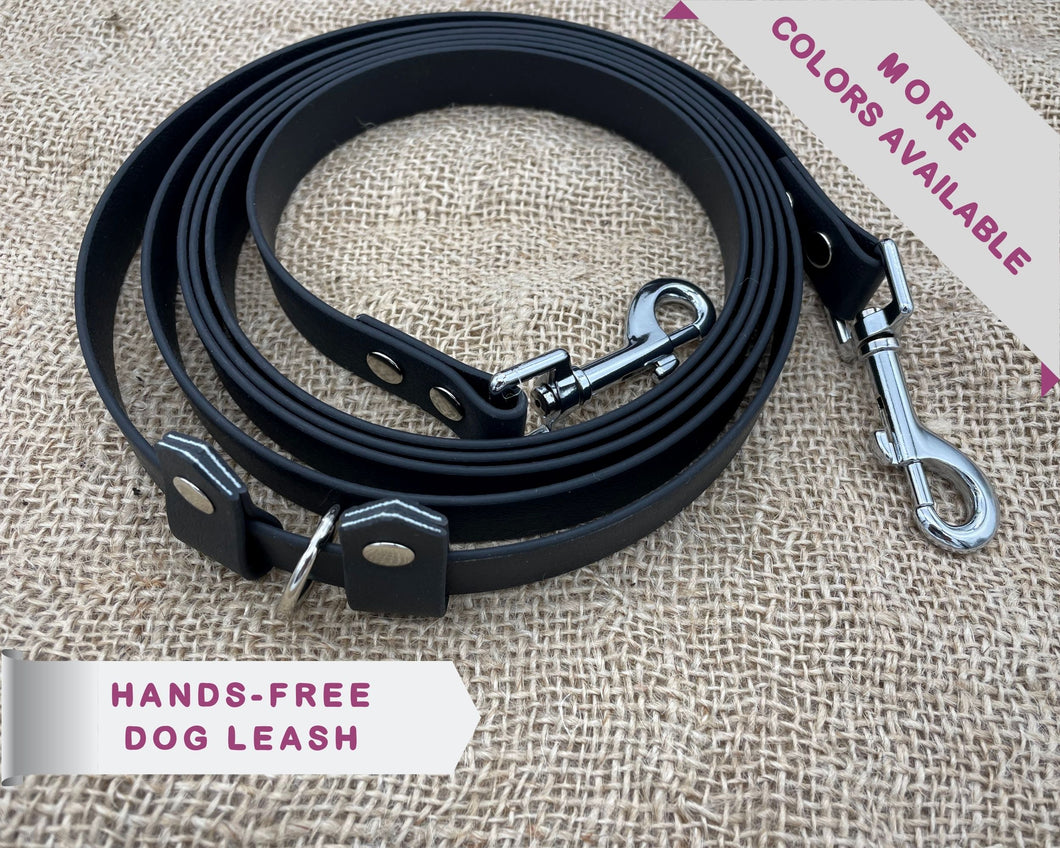 Mud-proof hands-free dog leash 20mm - choose your color & length