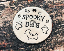 Load image into Gallery viewer, cute dog tag with Halloween design
