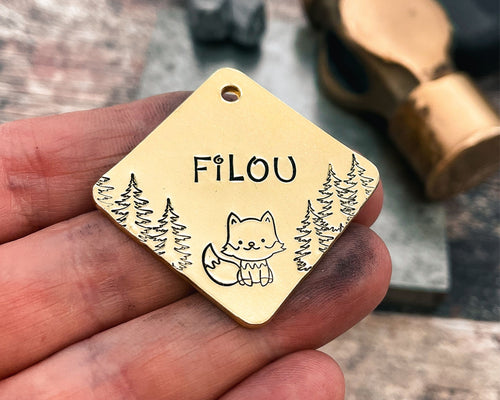 double-sided metal dog tag