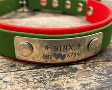 Load image into Gallery viewer, nameplate dog collar+
