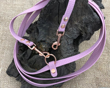 Load image into Gallery viewer, Mud-proof hands-free dog leash with rose gold fittings - choose your length
