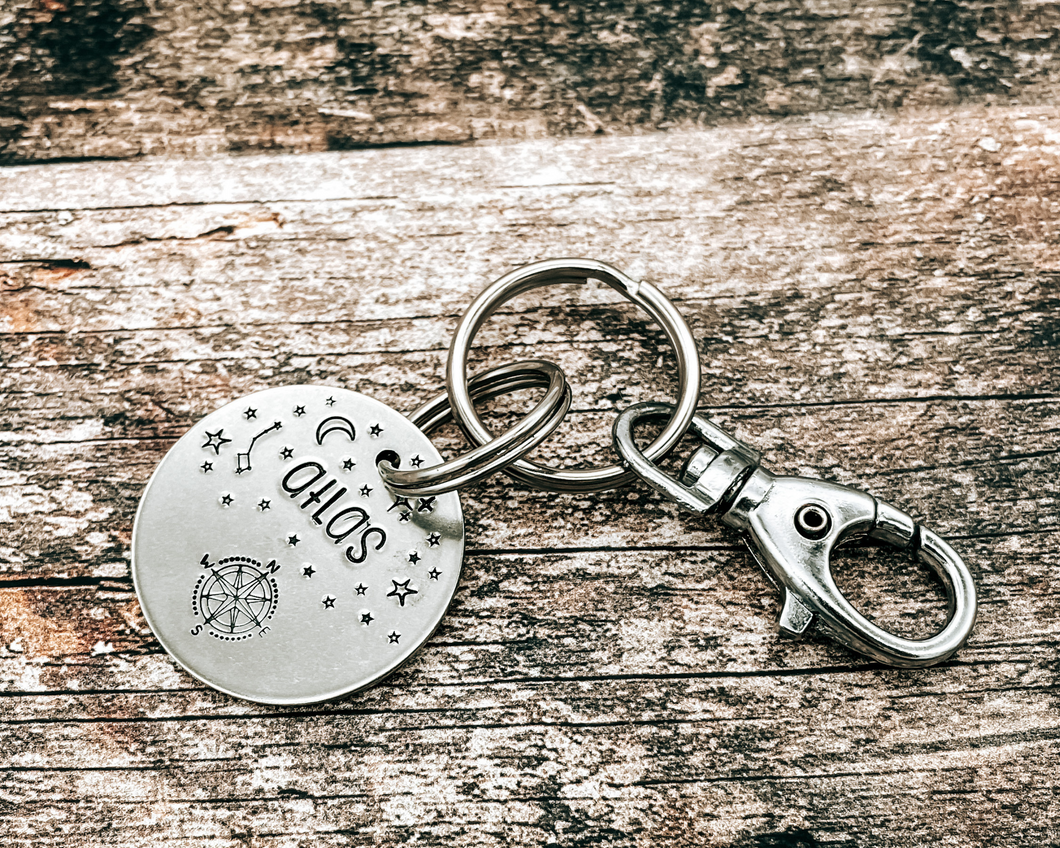 Matching keychain for your dog tag order - ORDER ONLY IN COMBINATION WITH PET ID TAG!