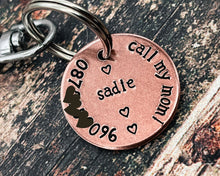 Load image into Gallery viewer, cute dog tag with phone number
