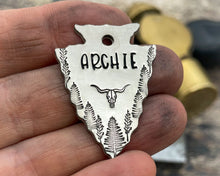 Load image into Gallery viewer, arrowhead dog tag
