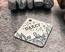 Load image into Gallery viewer, double-sided metal dog tag with 2 phone numbers or address
