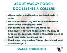 Load image into Gallery viewer, Waterproof slip dog leash, multi-use convertable dog leash with brass fittings - choose your colors &amp; length
