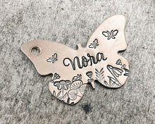 Load image into Gallery viewer, butterfly dog collar charm
