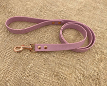 Load image into Gallery viewer, Deluxe mud-proof dog leash with rose gold fittings
