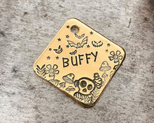Load image into Gallery viewer, halloween pet id tag for dogs

