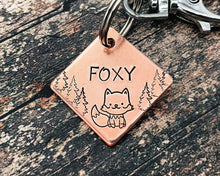 Load image into Gallery viewer, copper dog tag hand-stamped
