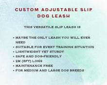 Load image into Gallery viewer, Mud-proof training dog leash, dog-friendly slip leash

