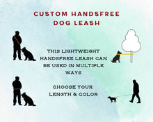 Load image into Gallery viewer, Hands-free reflective dog leash, safety dog lead multi-use
