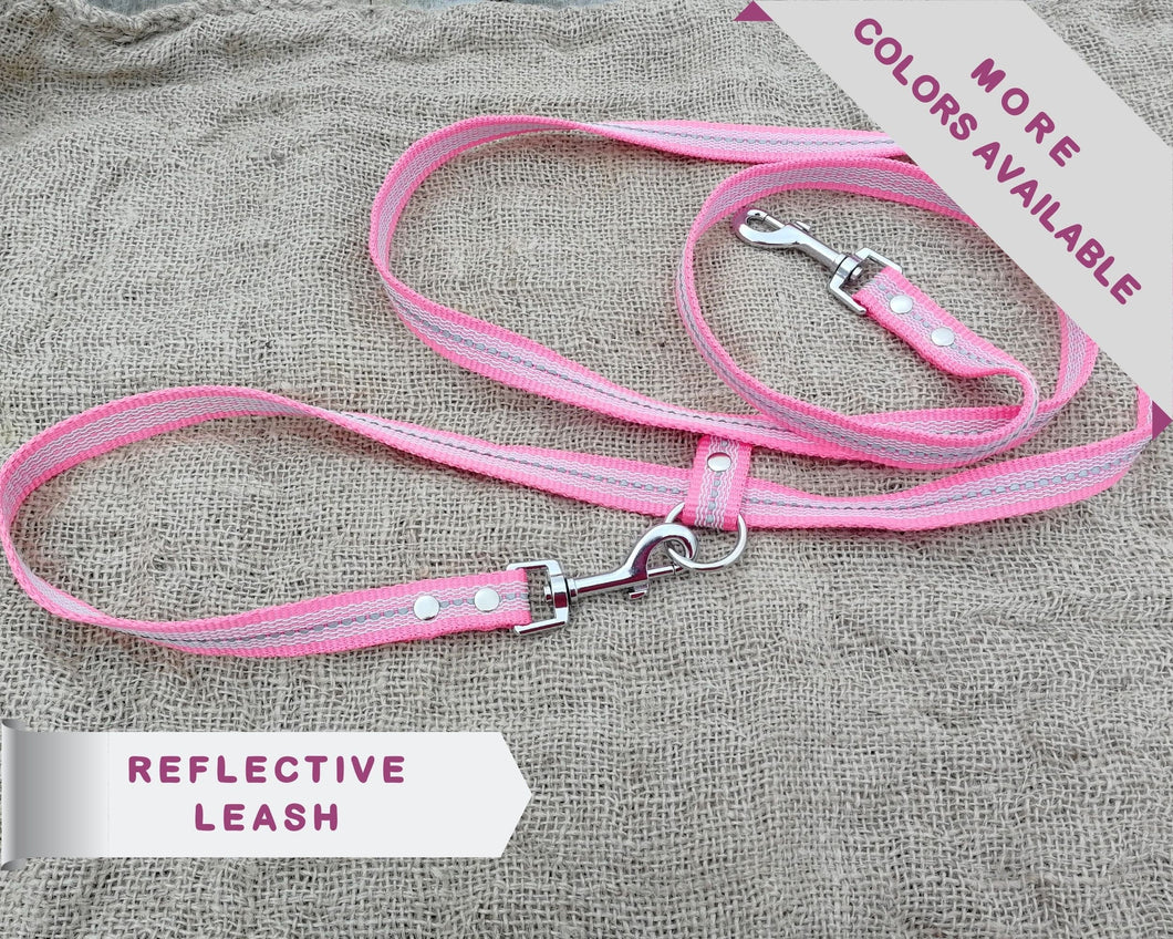 Hands-free reflective dog leash, safety dog lead multi-use